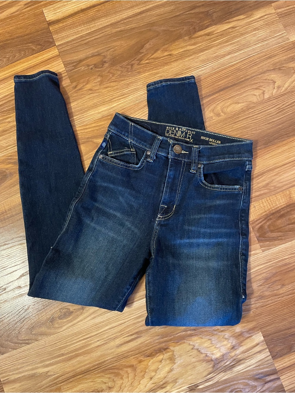 Rock & Republic Dark Blue Skinny Jeans
